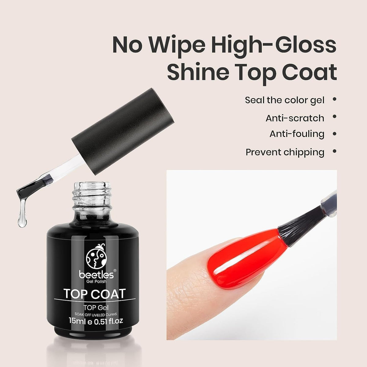 Ongles marbrés avec le gel blooming beetles
