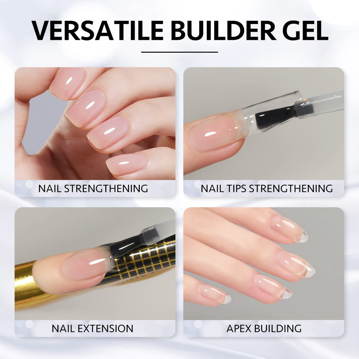 Ongles naturels renforcés avec gel GAOY