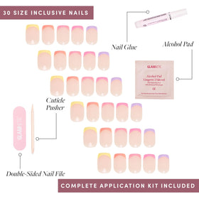 Ongles press-on Glamnetic avec bâtonnet pour cuticules