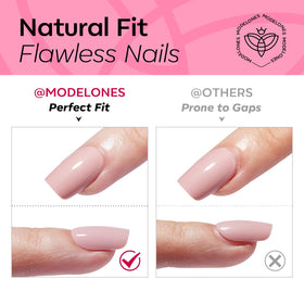 Ongles press on modelones avec design tendance