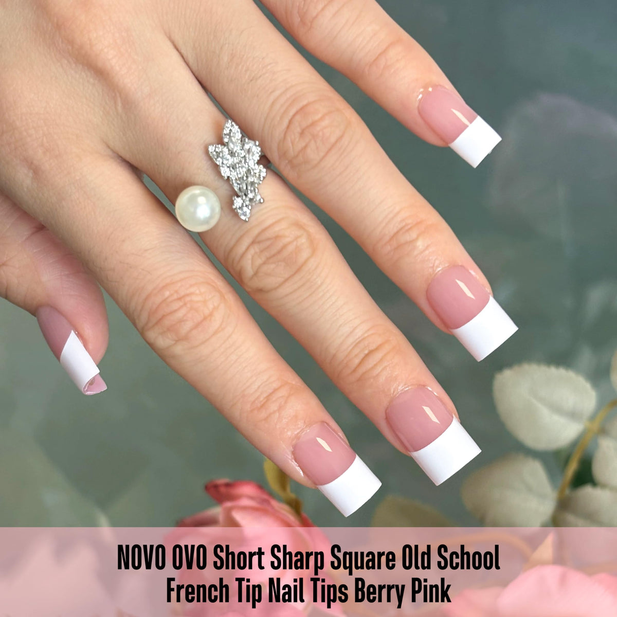 Ongles press-on NOVO OVO BERRY PINK en boîte