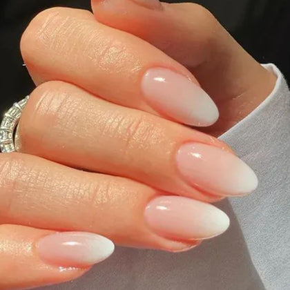 Ongles Press On Ombre Abricot AZUREBEAUTY - vue avant