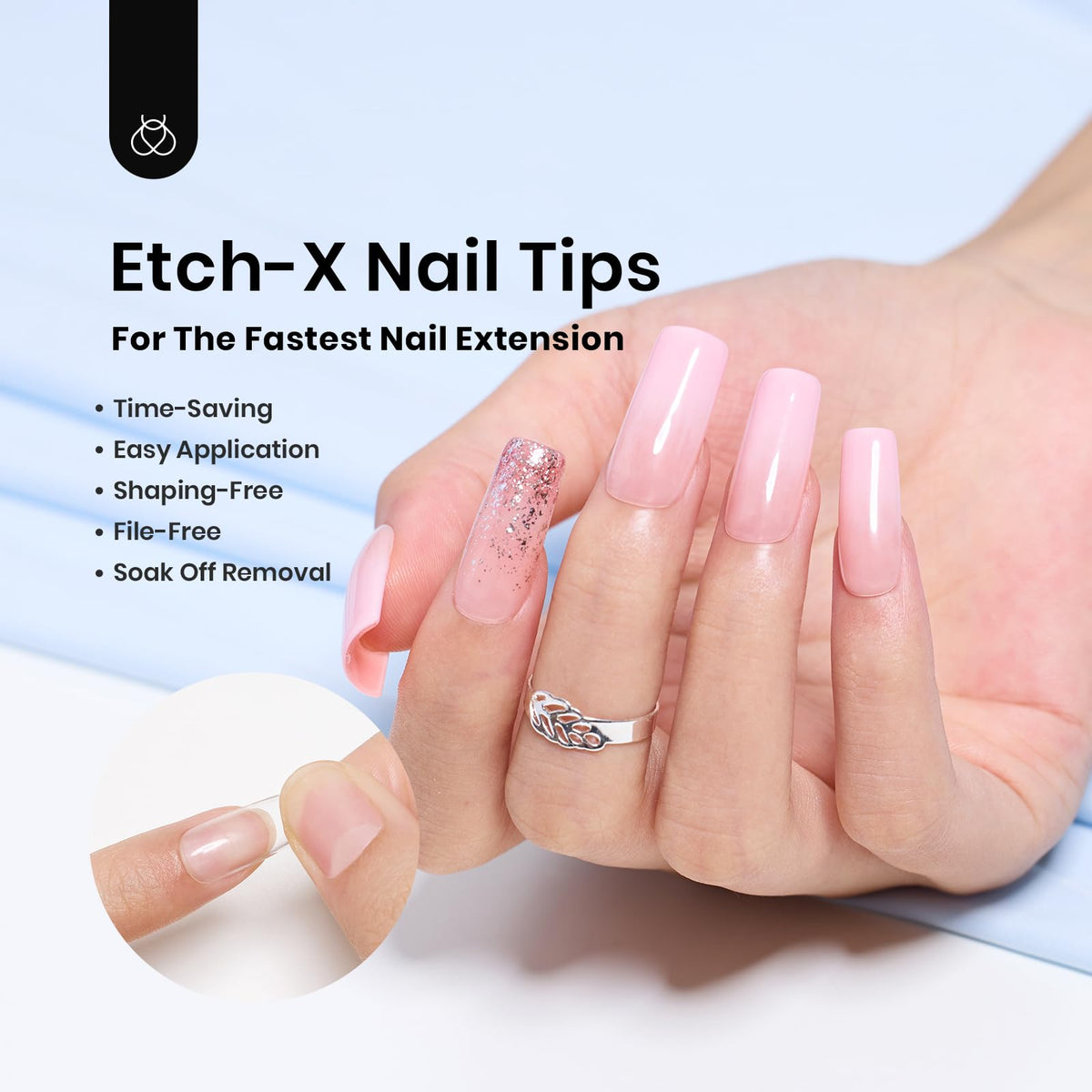 Ongles pressés colorés réalisés avec le kit beetles