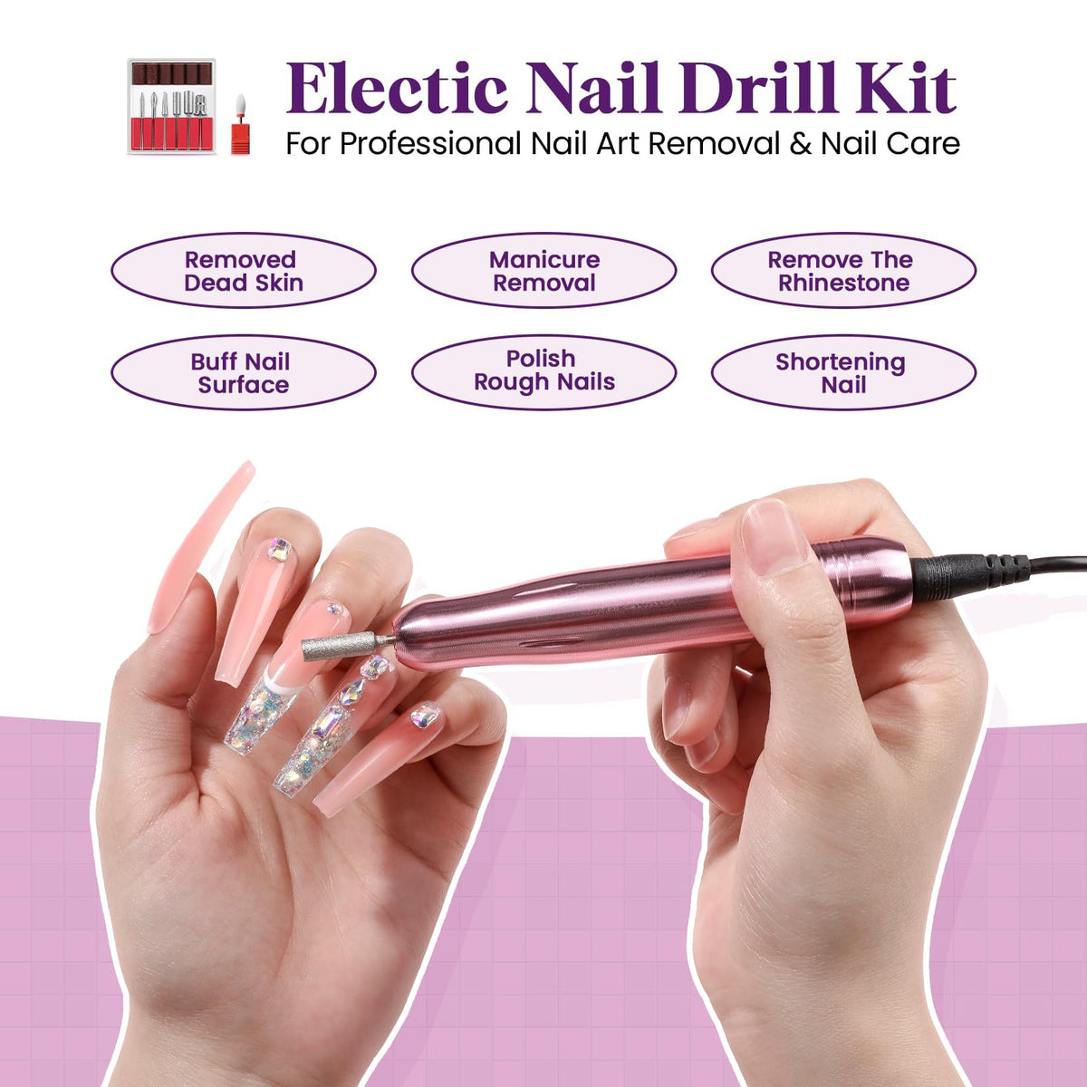 Ongles réalisés avec le kit d'ongles acryliques VANSISOS