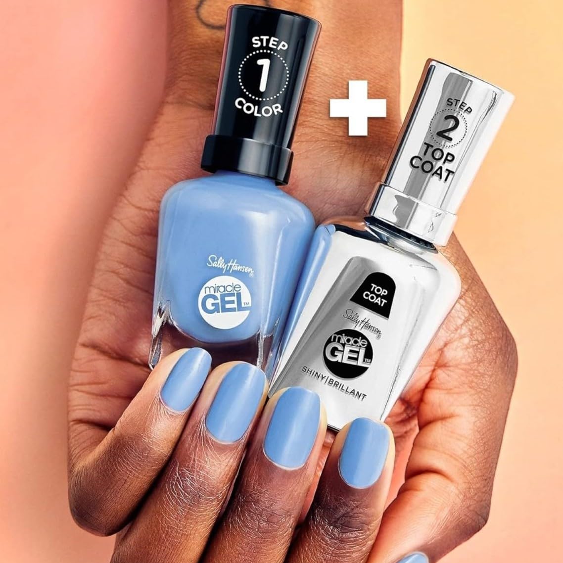 Ongles vernis avec Sally Hansen Miracle Gel 609 Midnight Mod