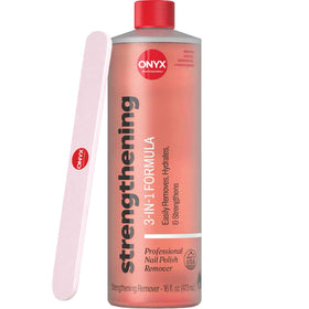 Onyx Professional Dissolvant 3-en-1 16 fl oz avec lime à ongles de 18 cm