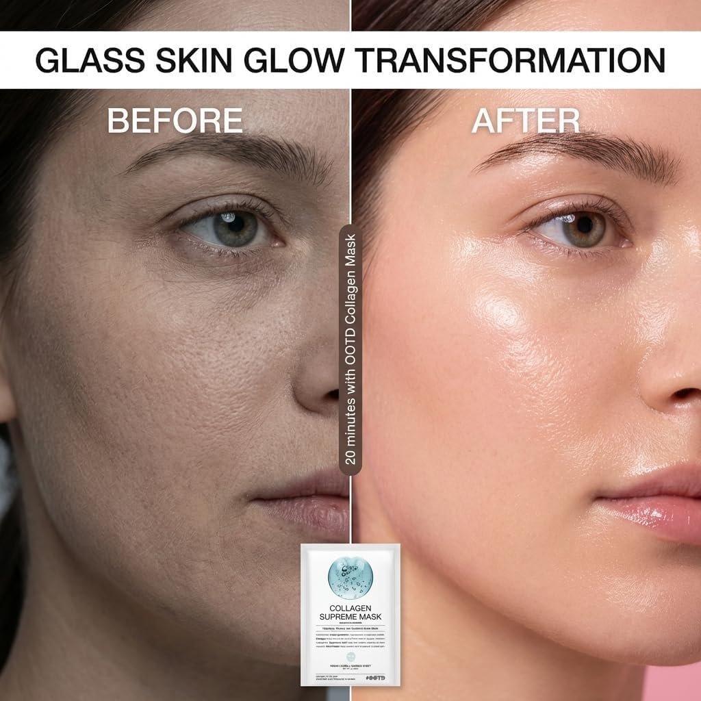 #OOTD Masque Suprême Collagène application sur le visage
