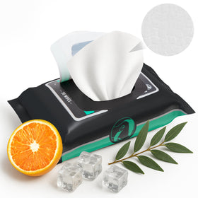 Open pack of The Nobleman cleansing wipes