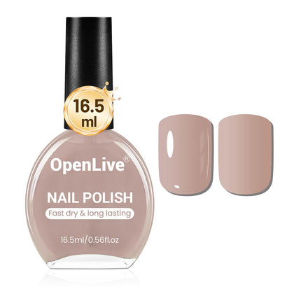OpenLive Vernis à Ongles 16,5ml Brun Clair vue de face