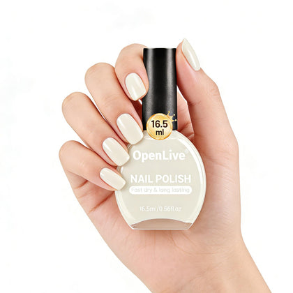 OpenLive vernis à ongles beige blanc 16,5 ml vue avant