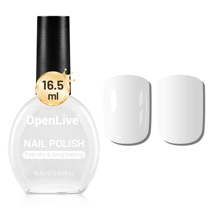 OpenLive vernis à ongles blanc 16,5ml vue avant