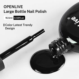 OpenLive vernis à ongles noir 16,5ml packaging