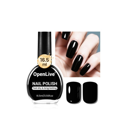 OpenLive vernis à ongles noir 16,5ml vue avant
