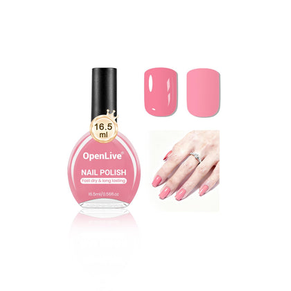 OpenLive vernis à ongles rose 16,5ml vue de face