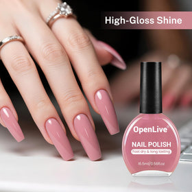 OpenLive vernis à ongles rose poudré 16,5 ml vue arrière