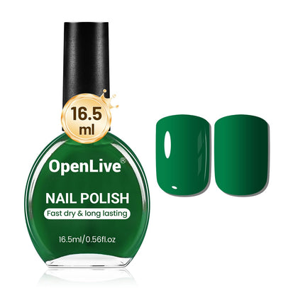 OpenLive vernis à ongles vert foncé 16,5ml vue avant