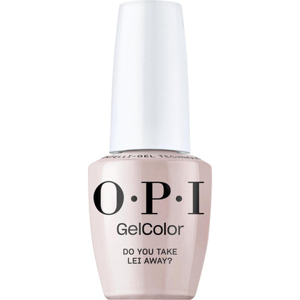 OPI GelColor Do You Take Lei Away? Vernis à ongles nude beige 15 ml devant