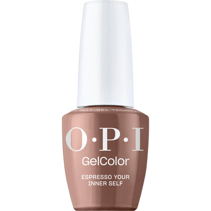 OPI GelColor Espresso Your Inner Self vernis à ongles brun foncé vue avant