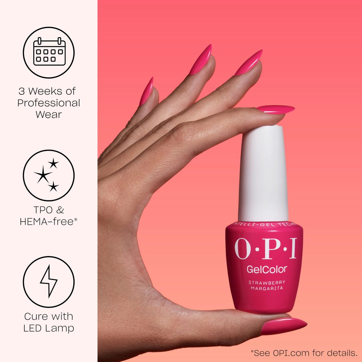 OPI GelColor Put It in Neutral application sur ongles