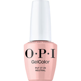 OPI GelColor Put It in Neutral Vernis à Ongles Crème Rose Nude 15 ml vue de face