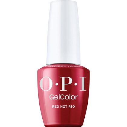 OPI GelColor Rouge Chaud Rio vernis à ongles gel 15 ml vue avant