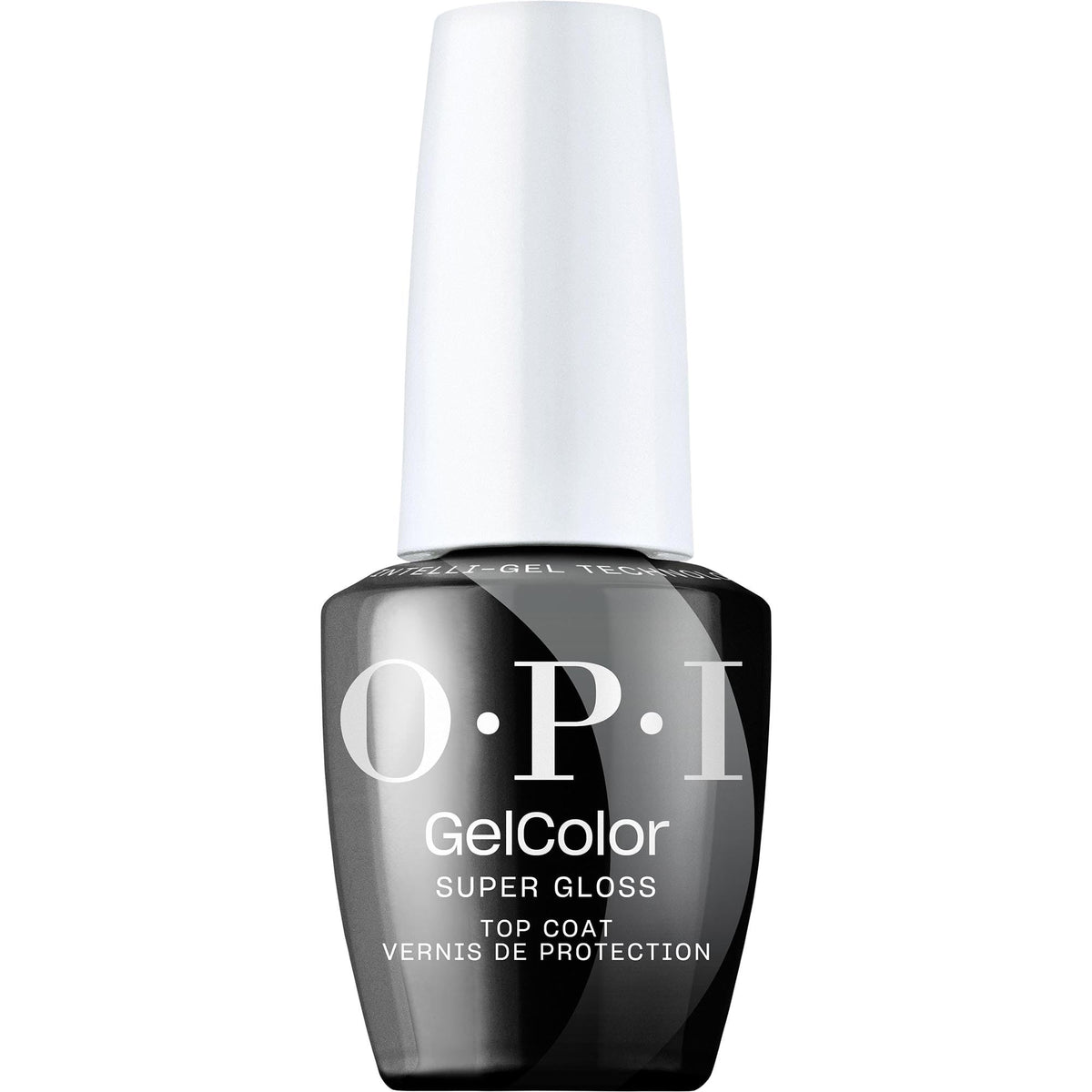 OPI GelColor Top Coat Brillant 15 ml vue de face avec étiquette
