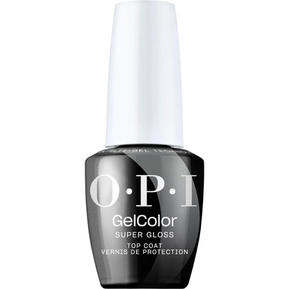 OPI GelColor Top Coat Brillant 15 ml vue de face avec étiquette