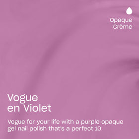 OPI GelColor Vogue en Violet avec pinceau Intelli-Brush