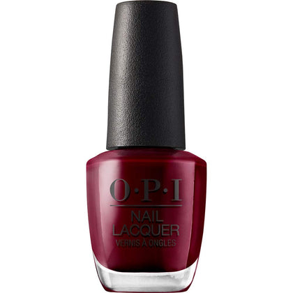OPI Vernis à Ongles Malaga Wine 60g rouge foncé en bouteille