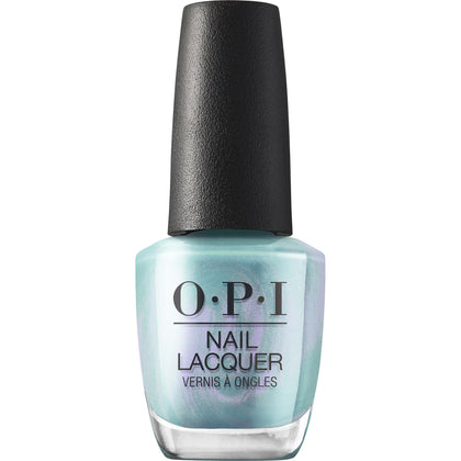 OPI Vernis à Ongles Reality Check Ya Out modèle avant avec paillettes vertes