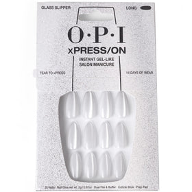 OPI xPRESS/ON Glass Slipper press-on nails set front view