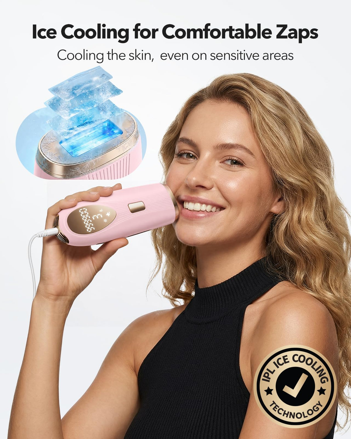 Oreeth Épilateur Laser IPL avec accessoires et lunettes de protection