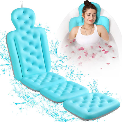 Oreiller de bain complet VOXOR bleu océan vue de face