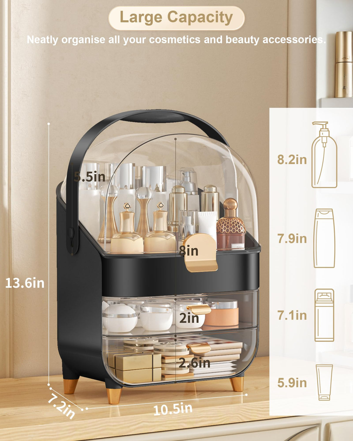 Organisateur Anylady avec produits de beauté à l'intérieur