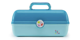 Organisateur cosmétique Caboodles On-the-Go Girl couleur turquoise vue avant