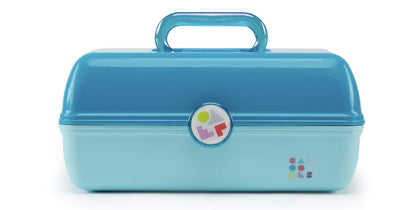 Organisateur cosmétique Caboodles On-the-Go Girl couleur turquoise vue avant