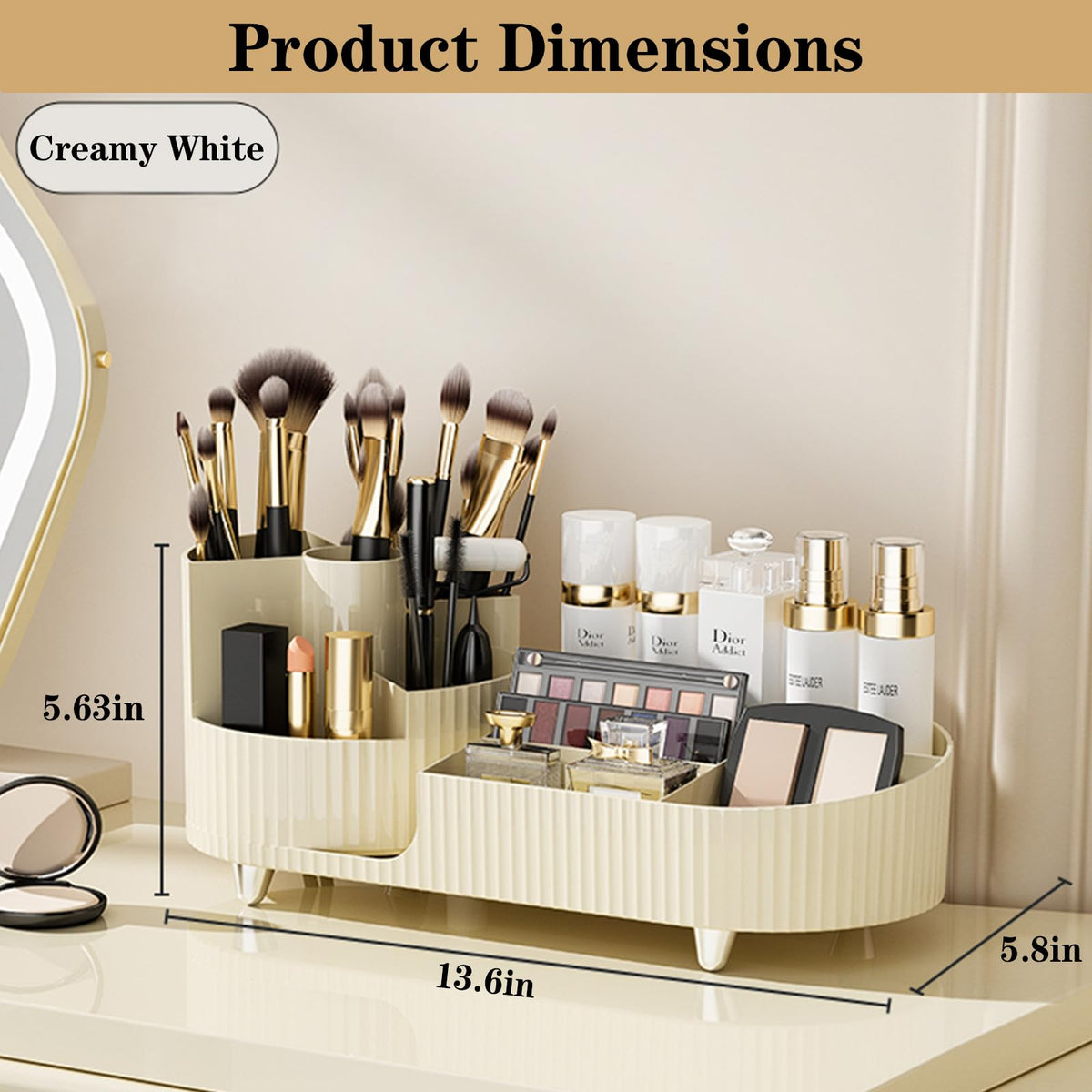 Organisateur de maquillage COMFYROOM sur un bureau