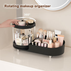 Organisateur de maquillage Jywantful avec compartiments pour pinceaux et cosmétiques
