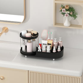 Organisateur de maquillage Jywantful sur un comptoir de salle de bain