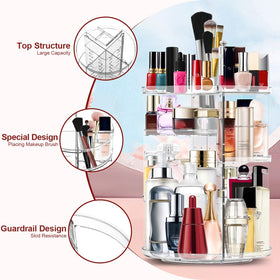 Organisateur de maquillage MISERWE avec cosmétiques rangés