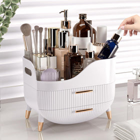 Organisateur de maquillage Pajiriona avec des cosmétiques à l'intérieur