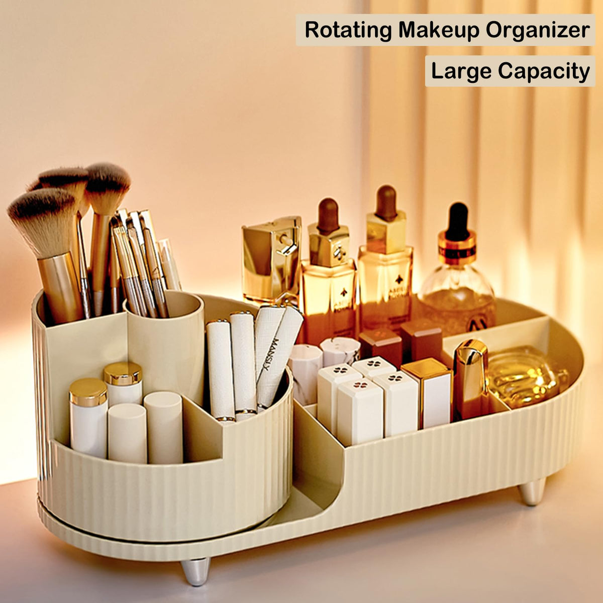 Organisateur de maquillage rotatif COMFYROOM sur un comptoir