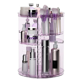 Organisateur de maquillage rotatif Jiavarry vue de face avec 8 niveaux ajustables