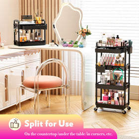 Organisateur de maquillage SUNALLY avec accessoires de beauté