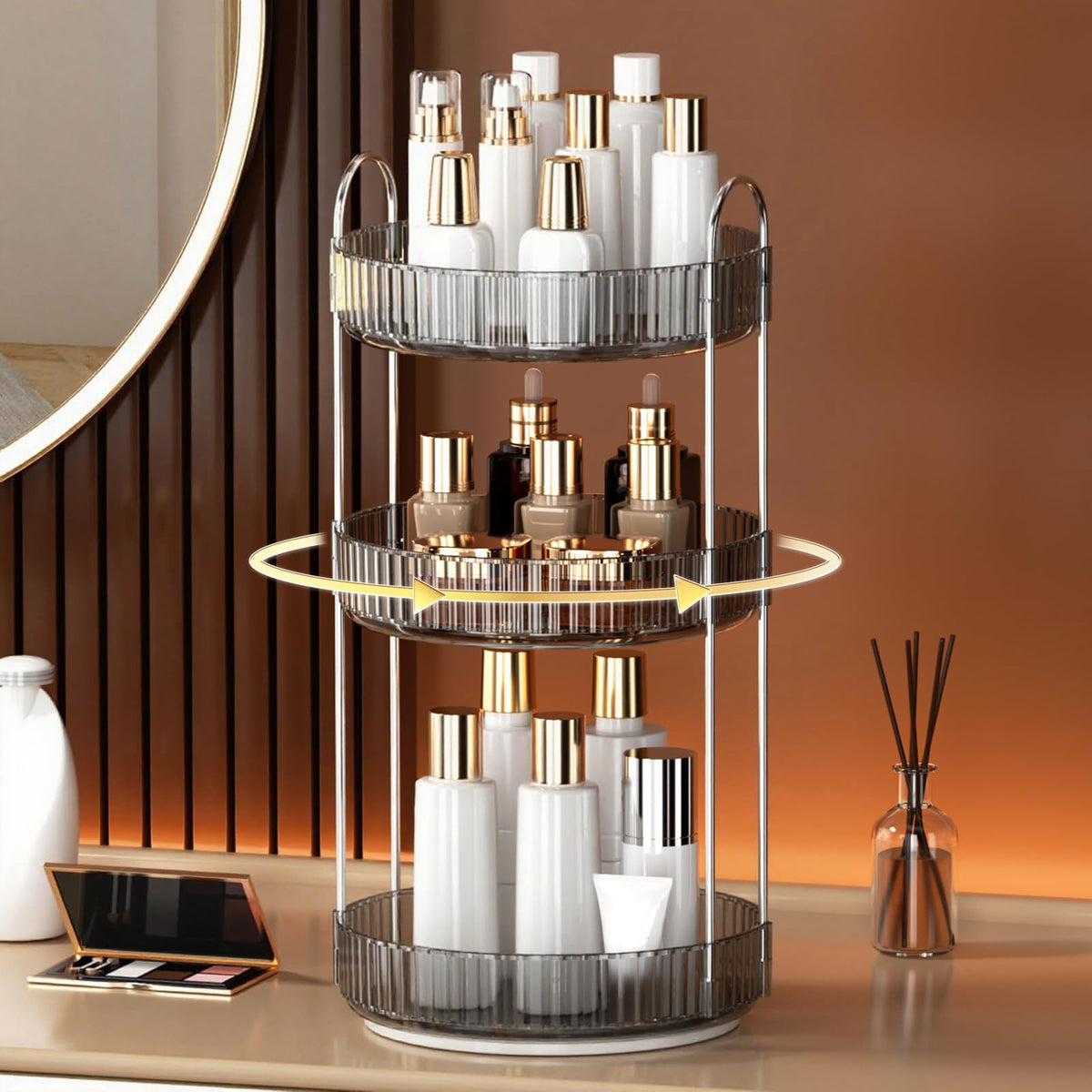 Organisateur de maquillage YCIA&DONE en détail avec son design luxueux