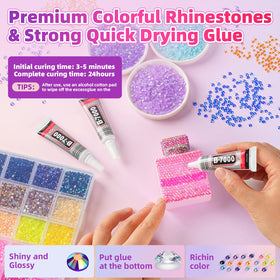 Organisateur de rangement pour le kit de strass Kdpuei