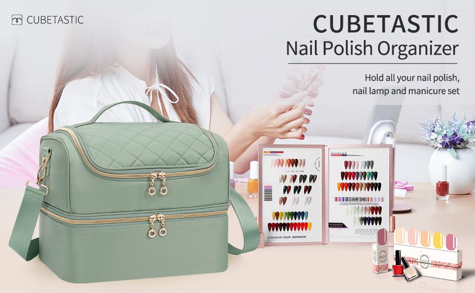 Organisateur de vernis à ongles CUBETASTIC avec séparateur réglable