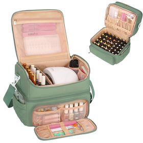Organisateur de vernis à ongles CUBETASTIC vert vue de face