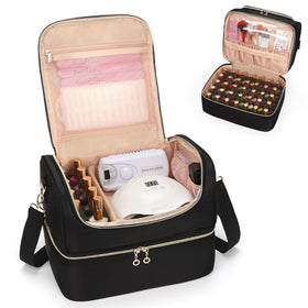 Organisateur de vernis à ongles CUBETASTIC vue de face avec lampe LED