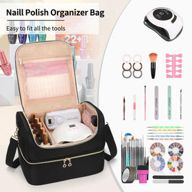 Organisateur de vernis CUBETASTIC en couleur bleue avec vernis à ongles